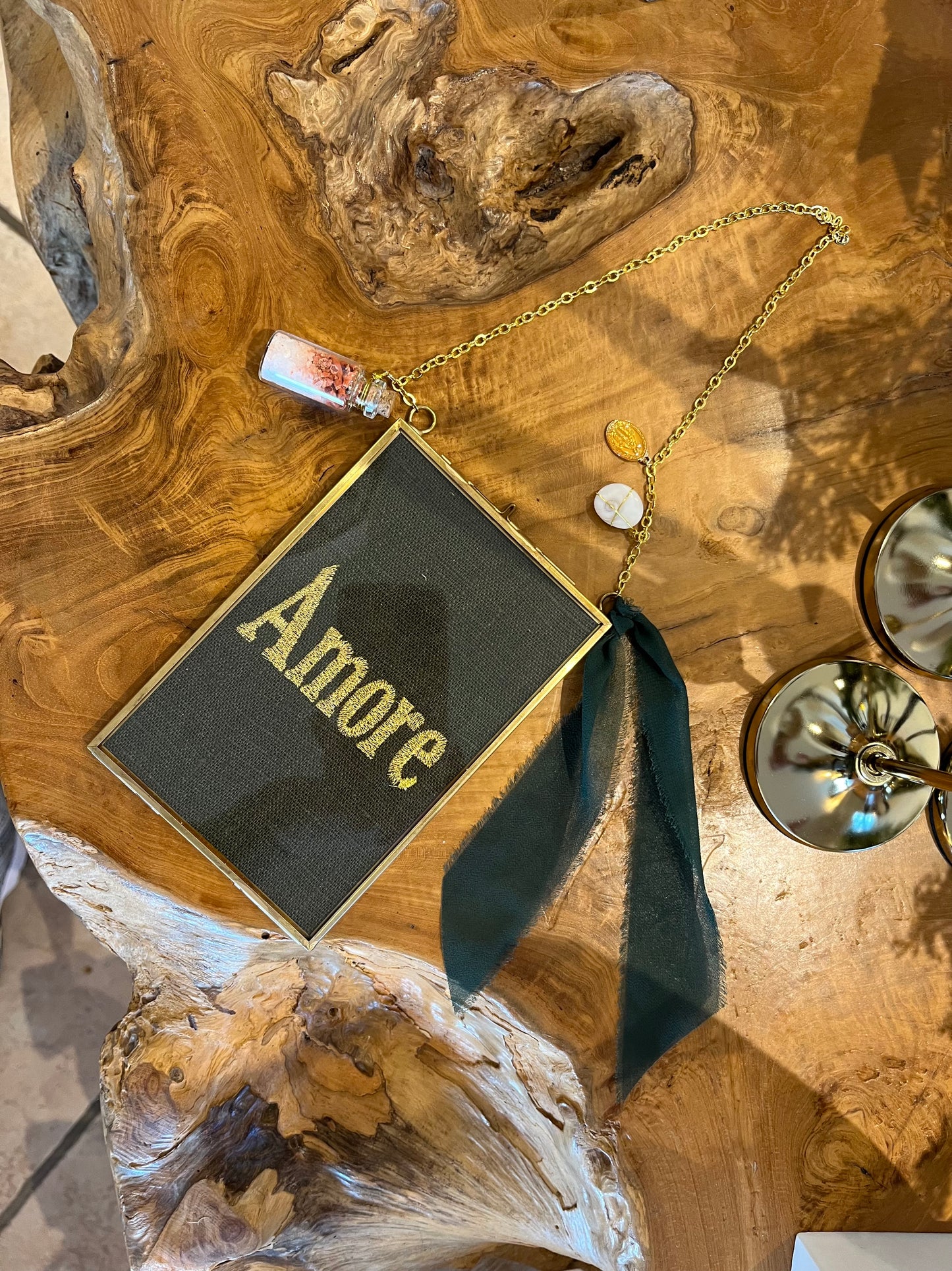 Cadre «Amore» petit modèle (kaki)