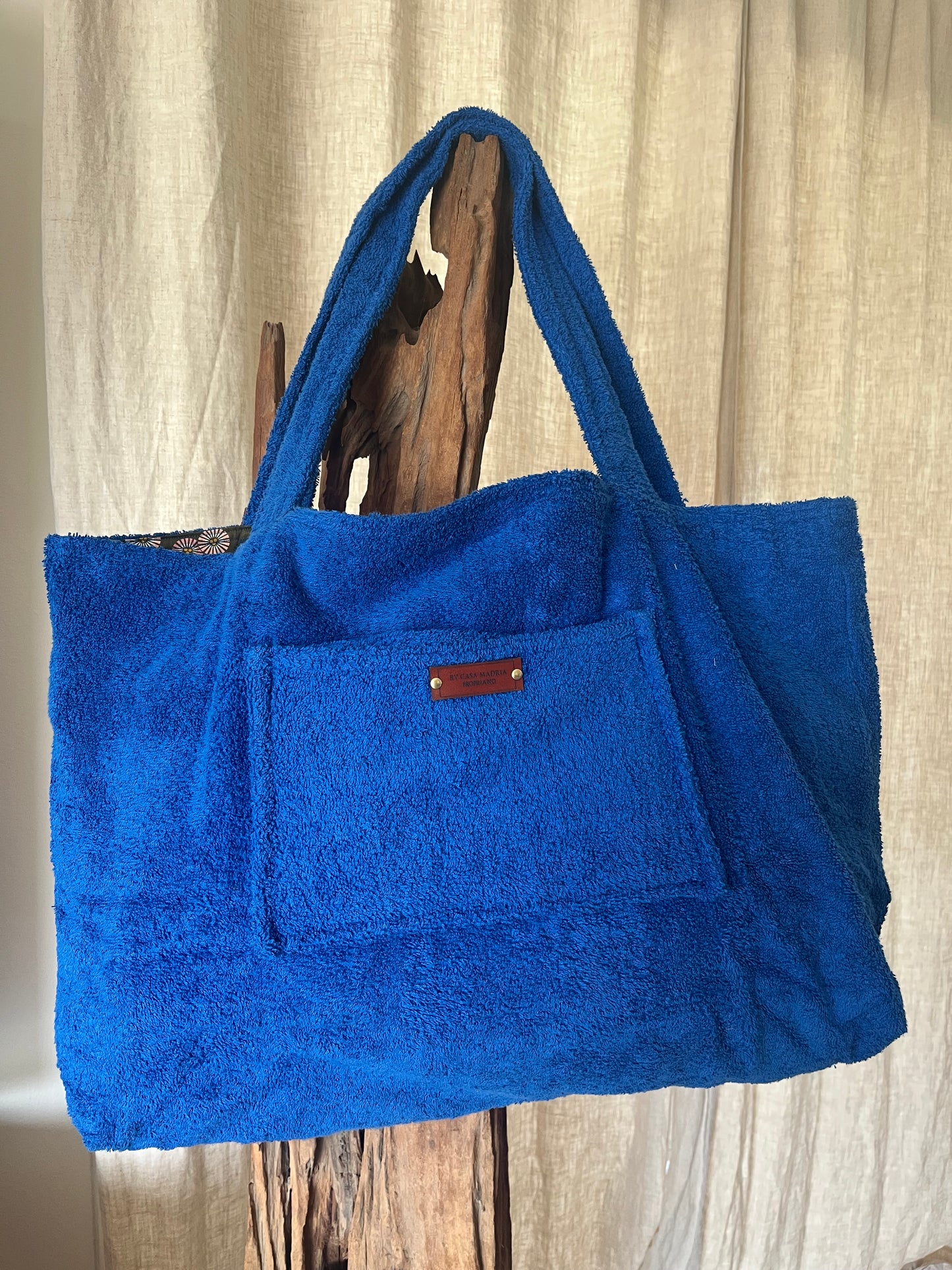 Sac éponge XL bleu roi