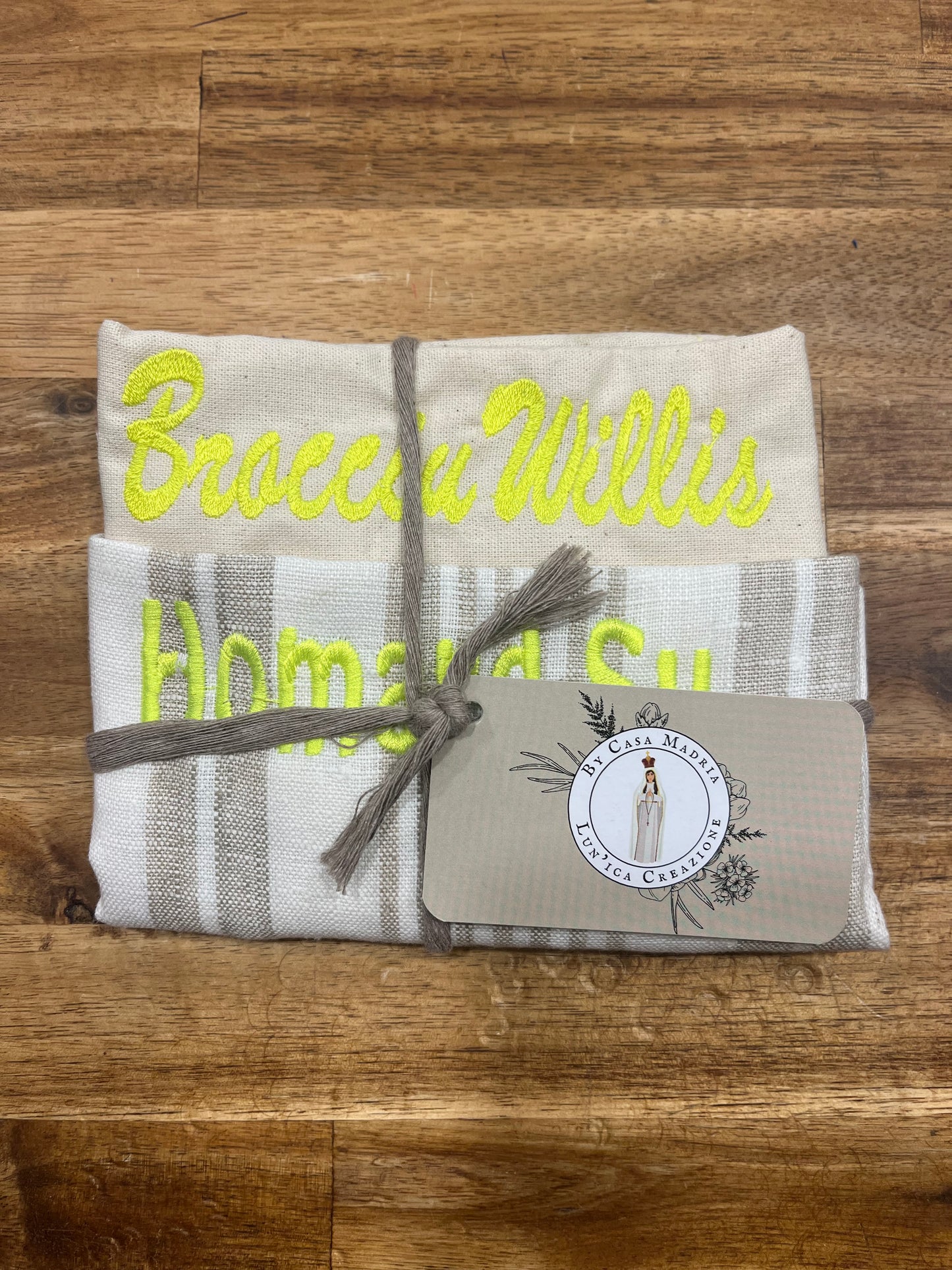 Lot de 2 torchons « Brocciu Willis & Homard Sy »