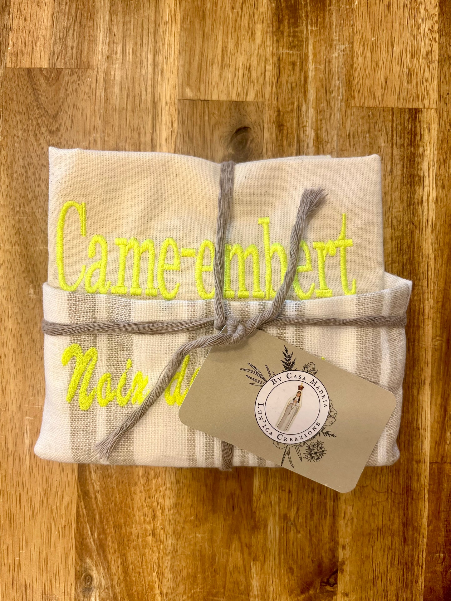 Lot de 2 torchons « Came-embert & Noix de Casgiu »