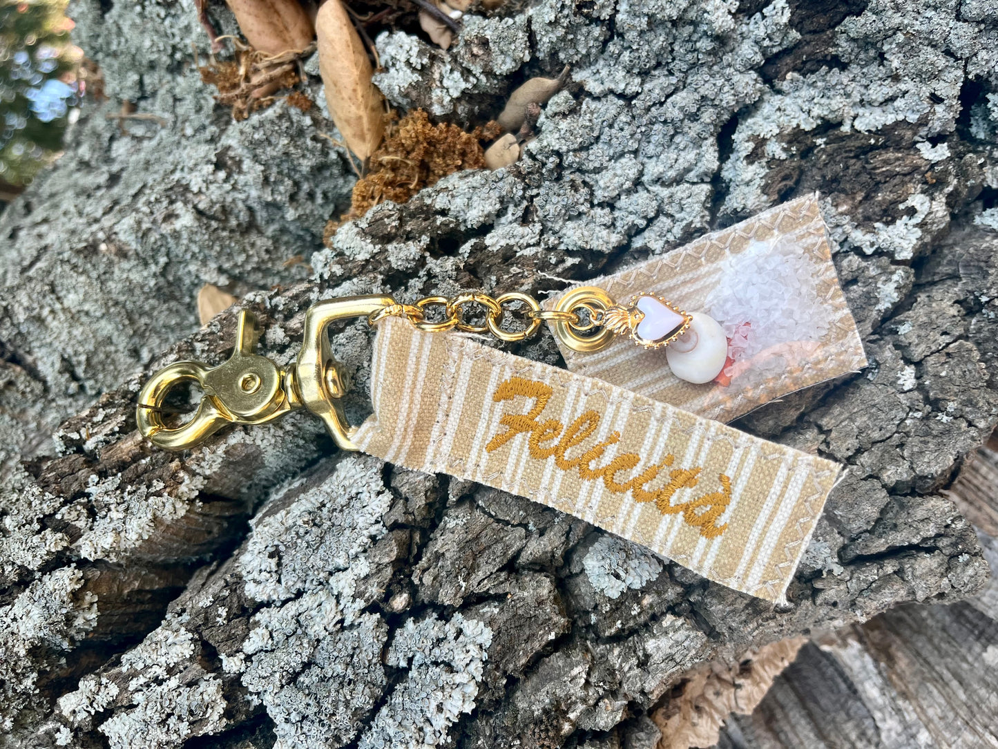 Porte-clés Felicità «rayé»