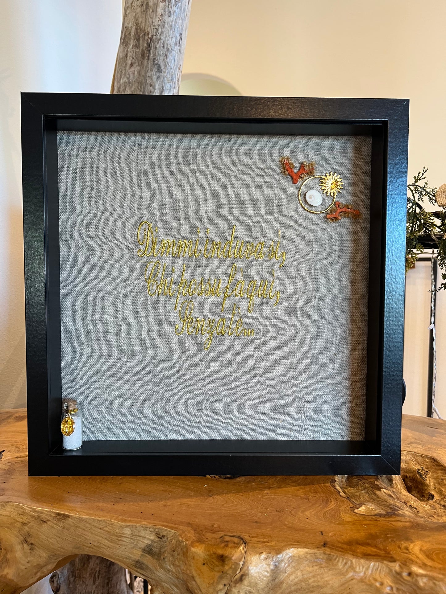 Cadre « Senza tè » naturel