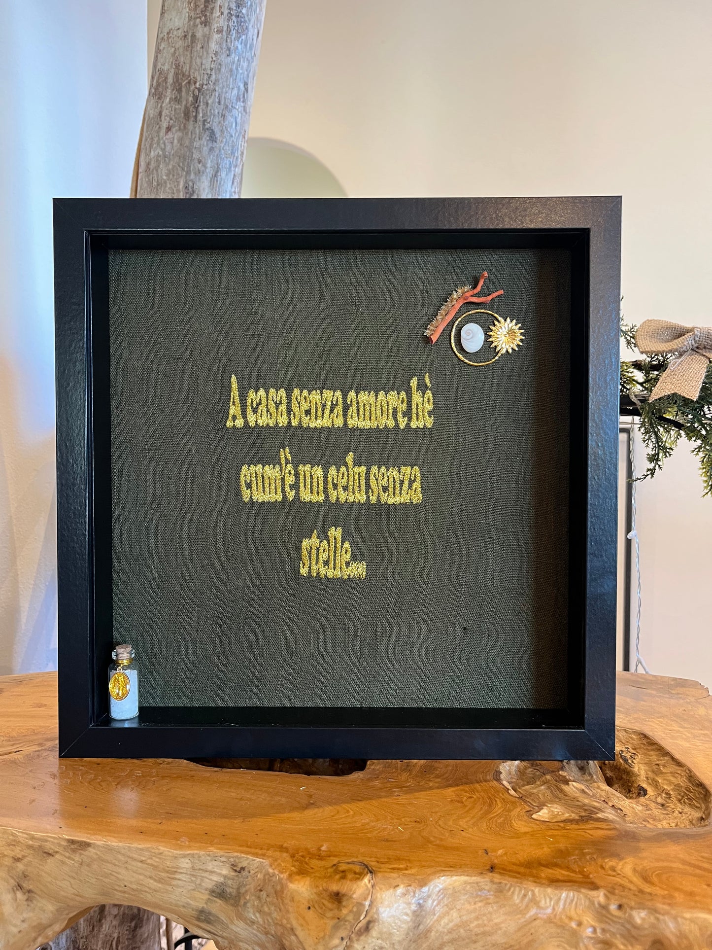 Cadre « A casa » kaki