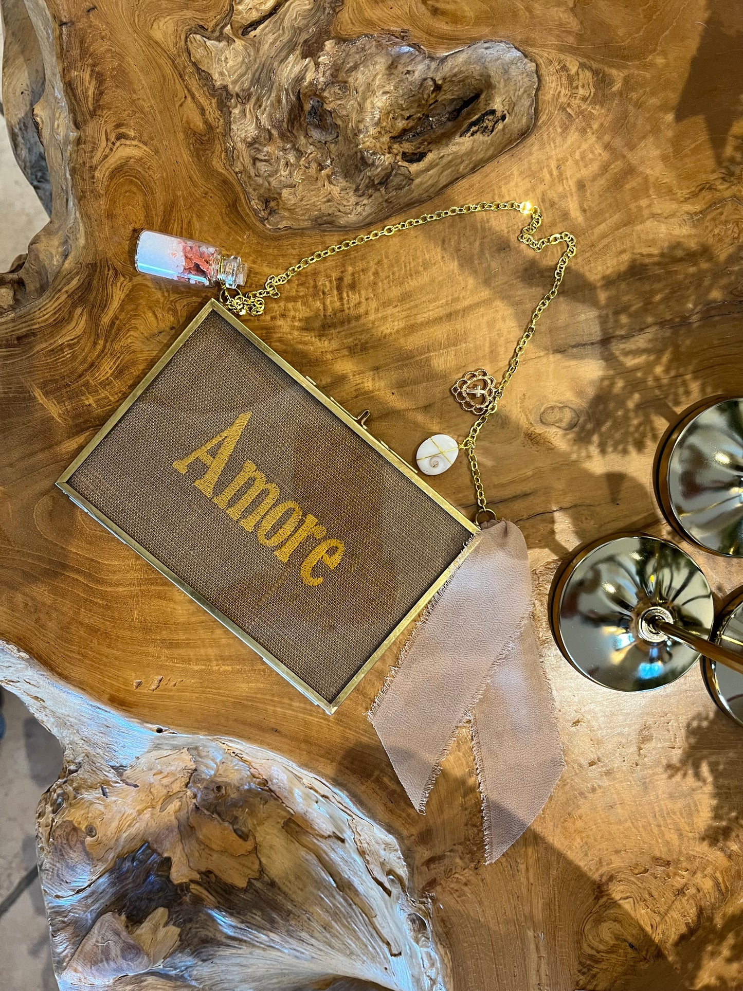 Cadre «Amore» petit modèle (tabac)