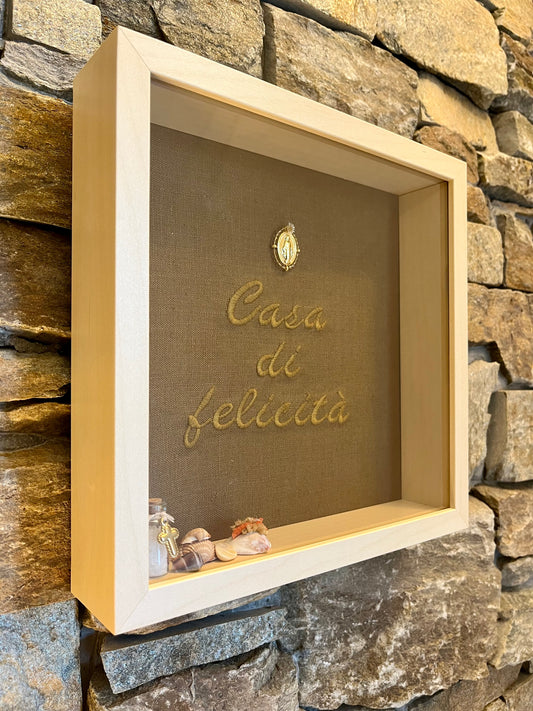 Cadre « Casa di felicità » kaki