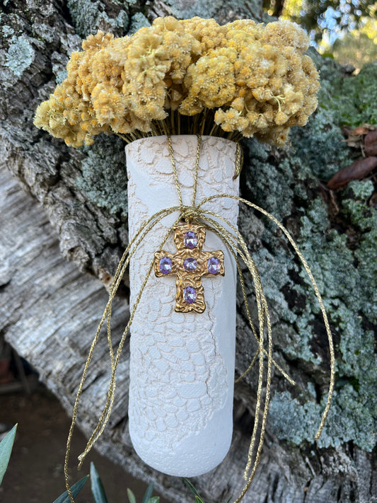 Soliflore « Croix violette »