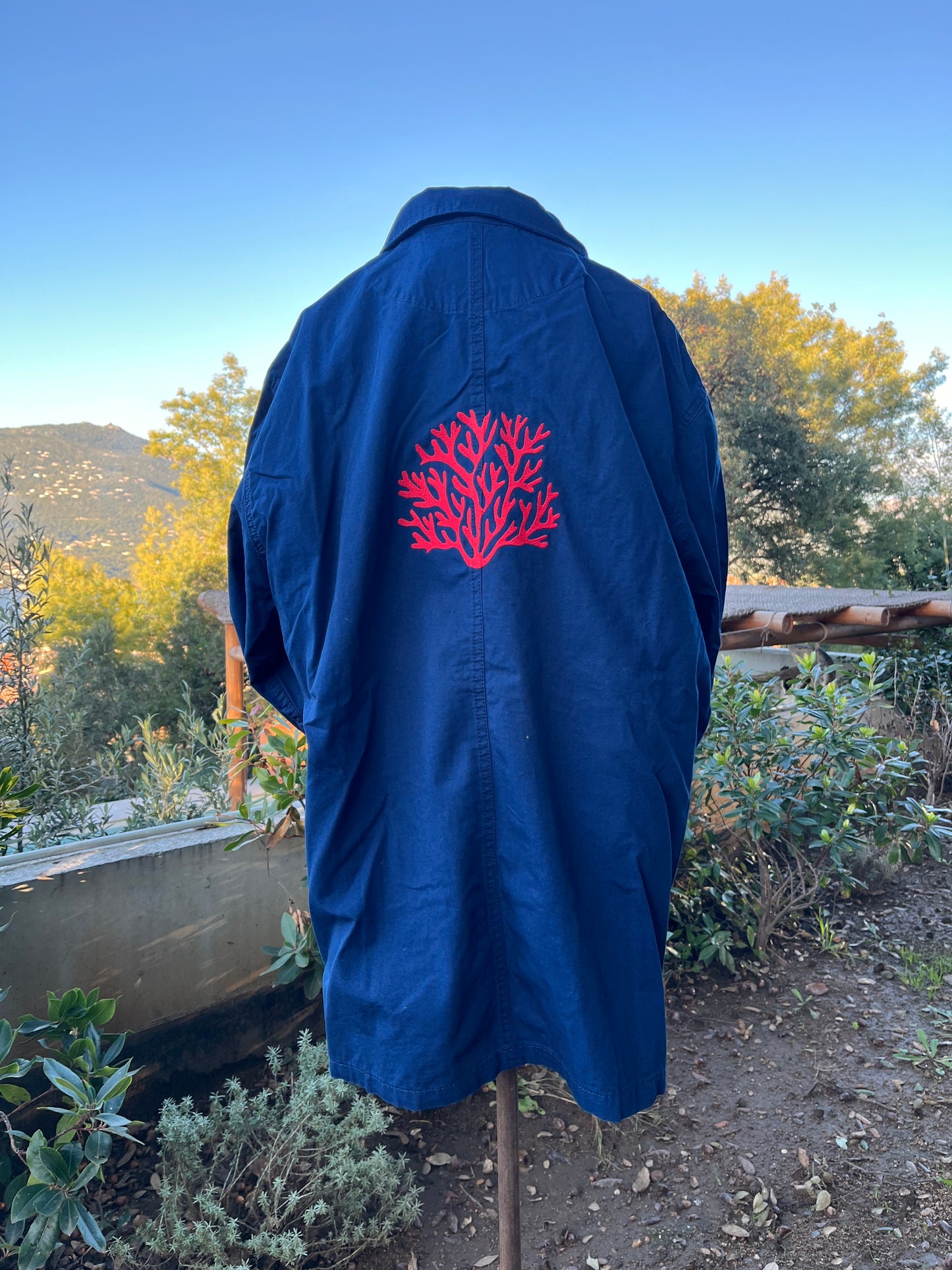 « Bleu de Chine » indigo « Corail » Taille L
