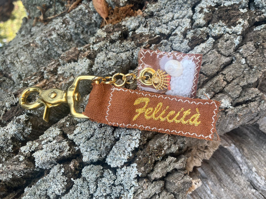 Porte-clés Felicità «terracotta»