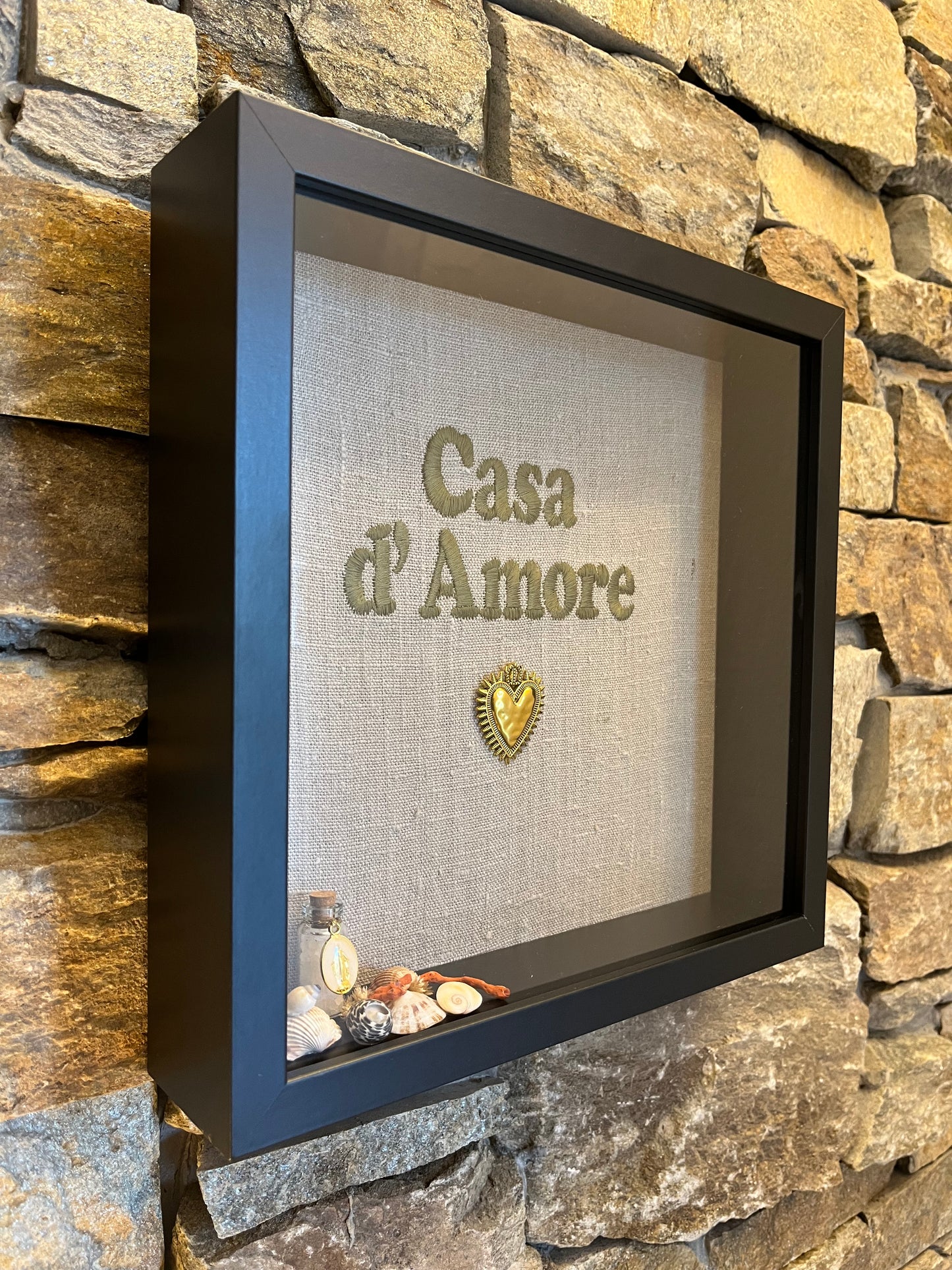 Cadre « Casa d’Amore » naturel ex-voto