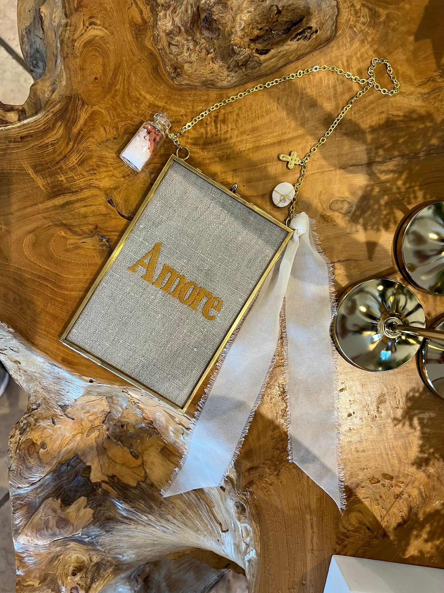 Cadre «Amore» petit modèle (naturel)