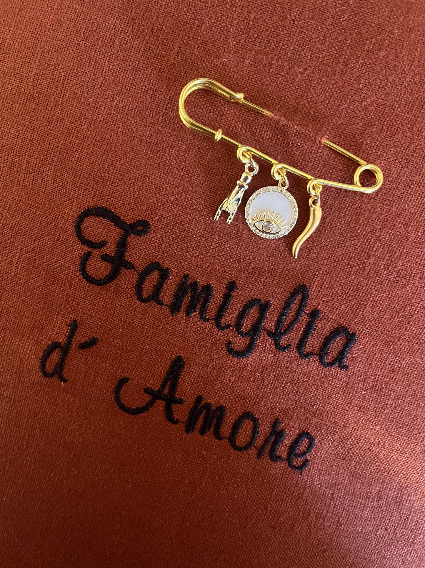 Cadre « Famiglia d’Amore » terracotta